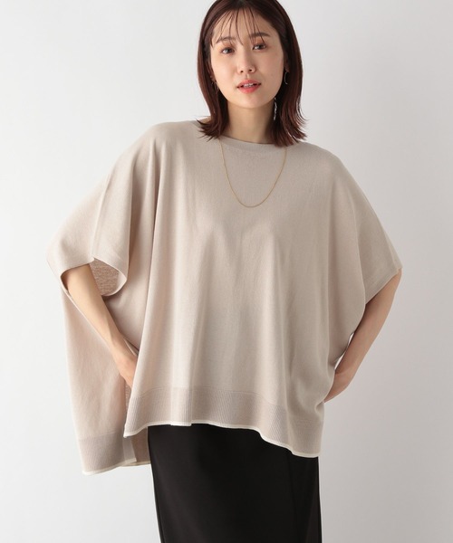 GLOBAL WORK（グローバルワーク）の「洗えるサラサラポンチョベスト/177848（ベスト・レディース・ブラック/アイボリー/グレイッシュベージュ・FREE）」の6枚目の写真