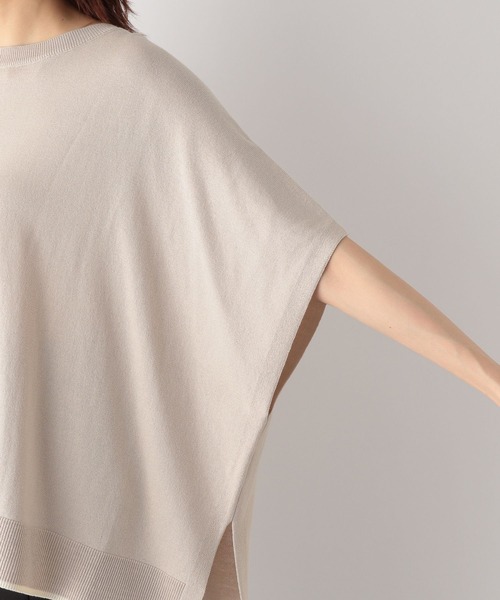 GLOBAL WORK（グローバルワーク）の「洗えるサラサラポンチョベスト/177848（ベスト・レディース・ブラック/アイボリー/グレイッシュベージュ・FREE）」の7枚目の写真