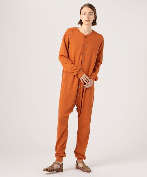 TOMORROWLAND (トゥモローランド)の「THREAD, MOUTH AND THE MOON FRONT BUTTON ボディースーツ(つなぎ/オールインワン・レディース・ダークブラウン/オレンジ/ブラック・M)」の11枚目の写真