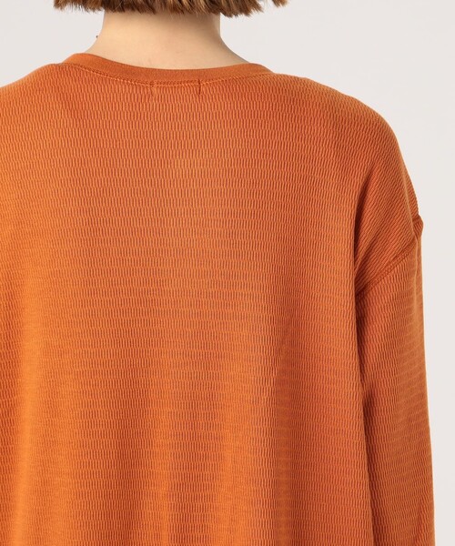 TOMORROWLAND (トゥモローランド)の「THREAD, MOUTH AND THE MOON FRONT BUTTON ボディースーツ(つなぎ/オールインワン・レディース・ダークブラウン/オレンジ/ブラック・M)」の9枚目の写真