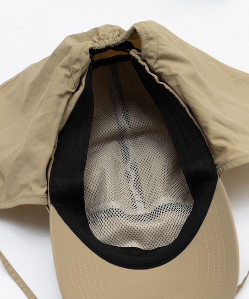 KiU（キウ）の「紫外線防止 サンシェード付きジェットキャップ（キャップ・レディース・カーキ/ベージュ/ブラック・FREE）」の4枚目の写真