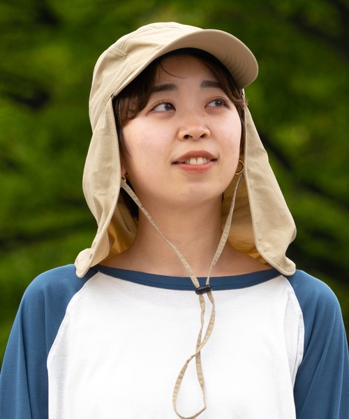 KiU（キウ）の「紫外線防止 サンシェード付きジェットキャップ（キャップ・レディース・カーキ/ベージュ/ブラック・FREE）」の13枚目の写真