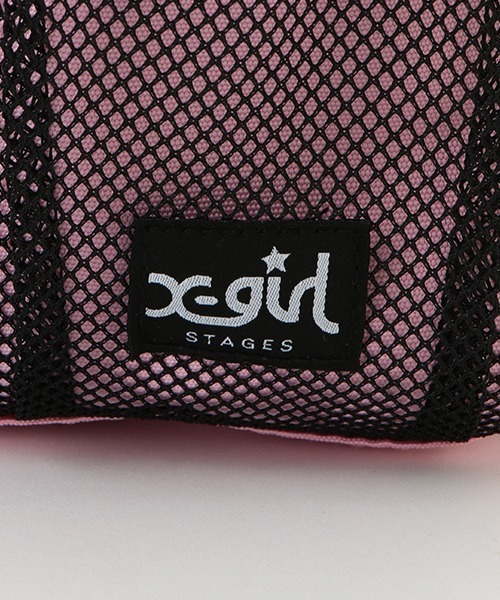 X-girl Stages(エックスガールステージス)の「カラフルロゴミニバックパック(バックパック/リュック・キッズ・ブラック/ピンク・FREE)」の11枚目の写真