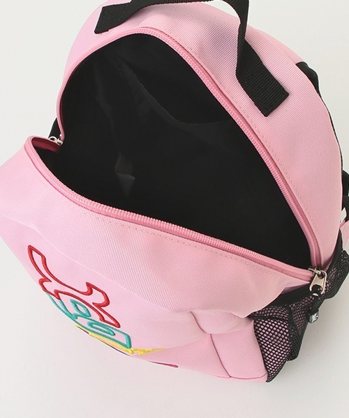 X-girl Stages(エックスガールステージス)の「カラフルロゴミニバックパック(バックパック/リュック・キッズ・ブラック/ピンク・FREE)」の13枚目の写真