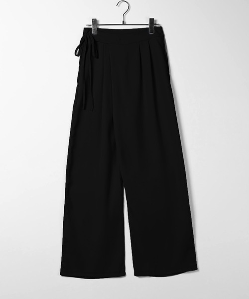 me+em select(ミームセレクト)の「※※【 3color / 3size 】華奢サイドリボンツータックスラックス(スラックス・レディース・ピンク/グレー/ブラック・MEDIUM/SMALL/LARGE)」の10枚目の写真