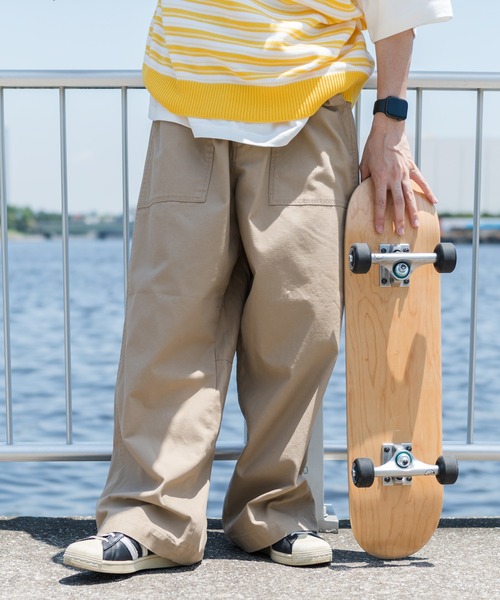 kutir（クティール）の「ミリタリーベイカーワイドパンツ（その他パンツ・メンズ・ベージュ/ブラック/カーキ・LARGE/MEDIUM/SMALL）」の3枚目の写真
