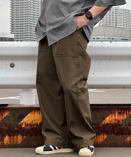 kutir（クティール）の「ミリタリーベイカーワイドパンツ（その他パンツ・メンズ・ベージュ/ブラック/カーキ・LARGE/MEDIUM/SMALL）」の7枚目の写真