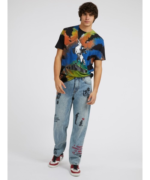 Guess(ゲス)の「GUESS X BRANDALISED(R) WITH GRAFFITI BY BANKSY Go Big Or Go Home Tee(Tシャツ/カットソー・メンズ・その他・LARGE/X-LARGE/SMALL/MEDIUM)」の4枚目の写真