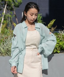 repipi armario | カタアキリボンルーズシャツ(シャツ/ブラウス)