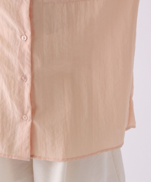 repipi armario（レピピ アルマリオ）の「カタアキリボンルーズシャツ（シャツ/ブラウス・キッズ・ホワイト/サックスブルー/コーラルピンク/イエロー系/ブラック/アイボリー・MEDIUM/LARGE）」の10枚目の写真