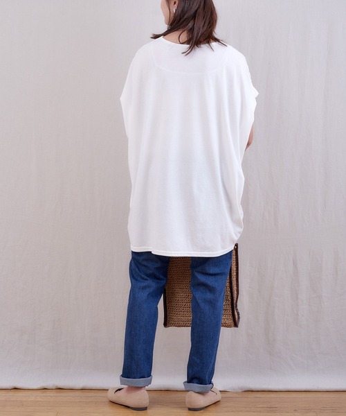 Fanaka（ファナカ）の「刺繍×カットソーチュニックプルオーバー（Tシャツ/カットソー・レディース・ベージュ/オフホワイト・FREE）」の5枚目の写真