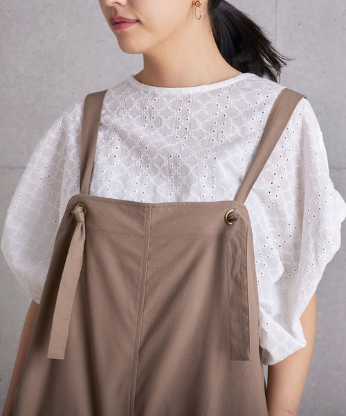 Fanaka（ファナカ）の「刺繍×カットソーチュニックプルオーバー（Tシャツ/カットソー・レディース・ベージュ/オフホワイト・FREE）」の7枚目の写真