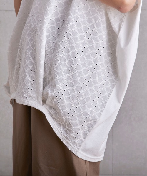 Fanaka（ファナカ）の「刺繍×カットソーチュニックプルオーバー（Tシャツ/カットソー・レディース・ベージュ/オフホワイト・FREE）」の10枚目の写真