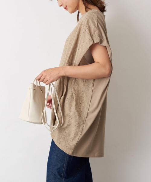 Fanaka（ファナカ）の「刺繍×カットソーチュニックプルオーバー（Tシャツ/カットソー・レディース・ベージュ/オフホワイト・FREE）」の15枚目の写真