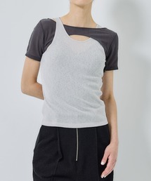 STUDIOUS | 【STUDIOUS/ステュディオス】レイヤードデザイントップ(Tシャツ/カットソー)