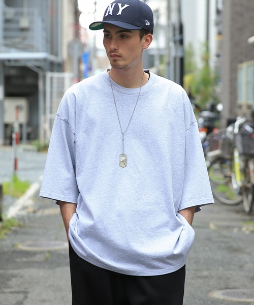 WAIPER.inc(ワイパーインク)の「GOOD WEAR ポケット無し S/S SUPER BIG TEE 2w7-11222 USAコットン(Tシャツ/カットソー・メンズ・ブラック/グレイッシュベージュ/杢グレー/チャコールグレー/ホワイト/グリーン系その他/ネイビー・S/M/L/XL)」の5枚目の写真