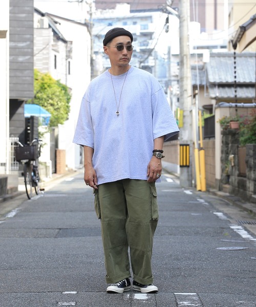 WAIPER.inc(ワイパーインク)の「GOOD WEAR ポケット無し S/S SUPER BIG TEE 2w7-11222 USAコットン(Tシャツ/カットソー・メンズ・ブラック/グレイッシュベージュ/杢グレー/チャコールグレー/ホワイト/グリーン系その他/ネイビー・S/M/L/XL)」の13枚目の写真