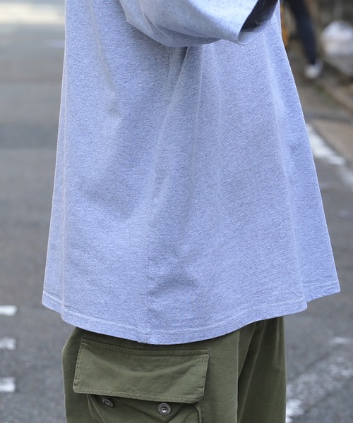 WAIPER.inc(ワイパーインク)の「GOOD WEAR ポケット無し S/S SUPER BIG TEE 2w7-11222 USAコットン(Tシャツ/カットソー・メンズ・ブラック/グレイッシュベージュ/杢グレー/チャコールグレー/ホワイト/グリーン系その他/ネイビー・S/M/L/XL)」の19枚目の写真