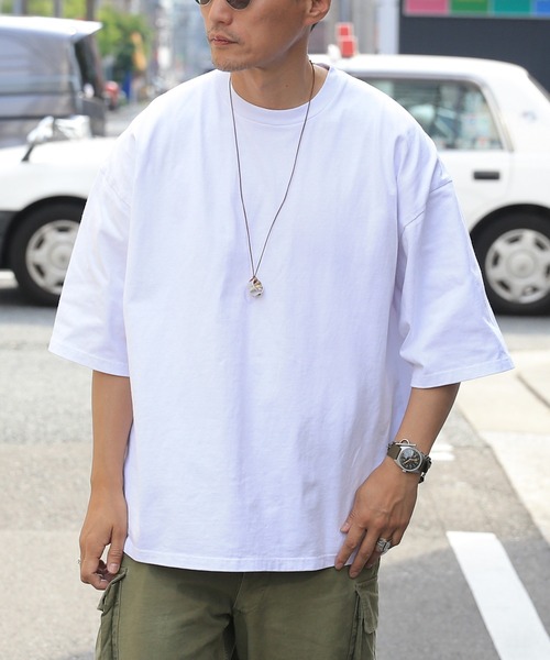 WAIPER.inc(ワイパーインク)の「GOOD WEAR ポケット無し S/S SUPER BIG TEE 2w7-11222 USAコットン(Tシャツ/カットソー・メンズ・ブラック/グレイッシュベージュ/杢グレー/チャコールグレー/ホワイト/グリーン系その他/ネイビー・S/M/L/XL)」の22枚目の写真