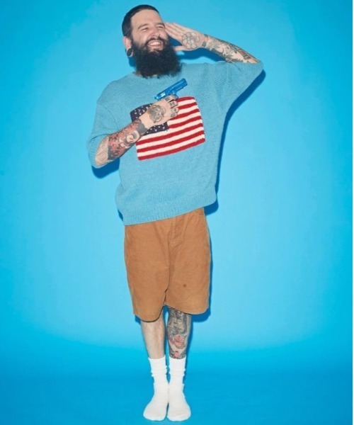 macmahon knitting mills アメリカ 星条旗 国旗 ニット SUNNY SPORTS GOLF アメリカ国旗 ニット M 7＊122 - メルカリ