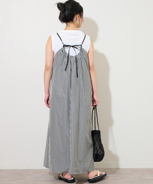 本日限定価格　9.2万　ドゥロワー　チェックギャザー ボリュームワンピース 本日限定価格 9.2万 ドゥロワー チェックギャザー ボリューム