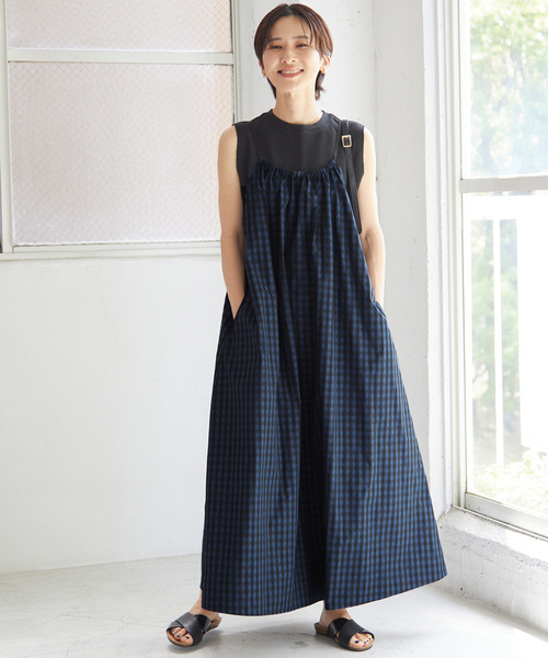 タフタチェックギャザーワンピース（ワンピース）｜JOURNAL STANDARD