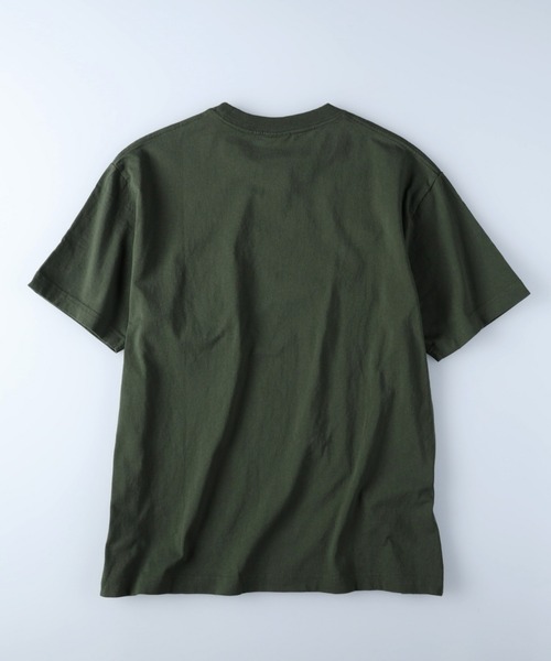 ※ALPHA(アルファ)の「【ALPHA】異素材ポケットTシャツ(Tシャツ/カットソー・メンズ・イエロー/ホワイト/ブラック/カーキブラウン・XL/L/M)」の5枚目の写真