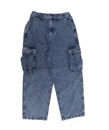 TIMELY WARNING（タイムリーワーニング）の「【Timely Warning】デニムスラッシュカツラギ　ワイドカーゴパンツ（カーゴパンツ）」
