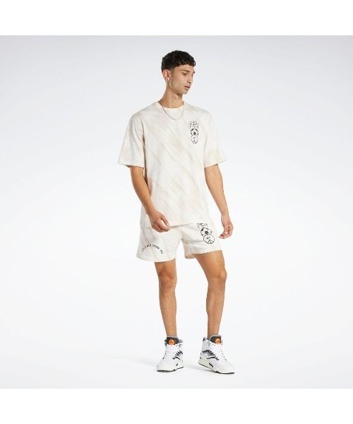 Reebok（リーボック）の「ブロックパーティー Tシャツ / CL BLOCK PARTY TEE（Tシャツ/カットソー・メンズ・アイボリー/オレンジ/ダークグレー・LARGE/MEDIUM/SMALL/X-LARGE/XX-LARGE/XXX-LARGE）」の7枚目の写真