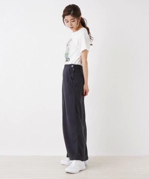 YANUK(ヤヌーク)の「【YANUK】ストレッチコラムスカート(スカート・レディース・ダークネイビー/ライトグリーン・2)」の13枚目の写真