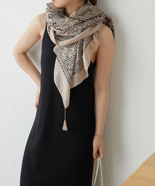 PAPILLONNER(パピヨネ)の「ペイズリータッセルストール(ストール/ショール)」 - WEAR