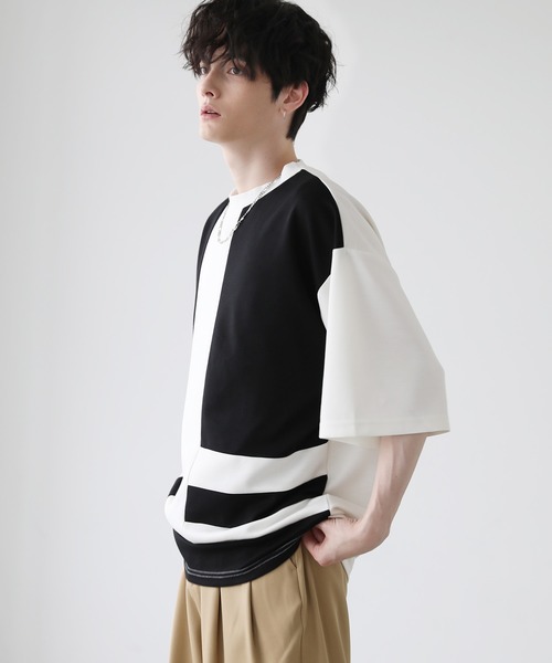 ASTRONOMY(アストロノミー)の「COOLダンボールアート切替Tシャツ(Tシャツ/カットソー・メンズ・ブルー系2/ブラック系2/ベージュ系2/ベージュ系/ブルー系・M/L)」の7枚目の写真