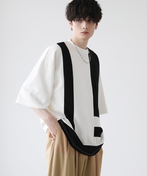 ASTRONOMY(アストロノミー)の「COOLダンボールアート切替Tシャツ(Tシャツ/カットソー・メンズ・ブルー系2/ブラック系2/ベージュ系2/ベージュ系/ブルー系・M/L)」の8枚目の写真