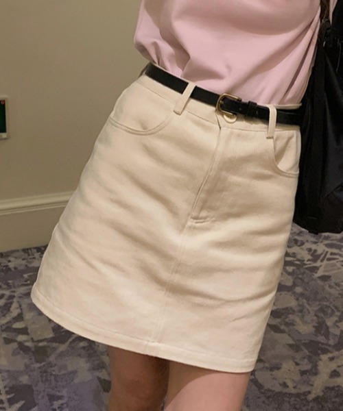 【セール】カラーツイルミニスカート（スカート）｜deux amour（ドゥーザムール）