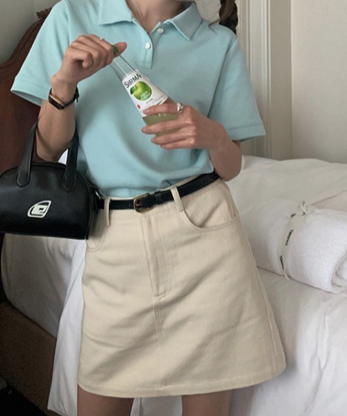 【セール】カラーツイルミニスカート（スカート）｜deux amour（ドゥーザムール）