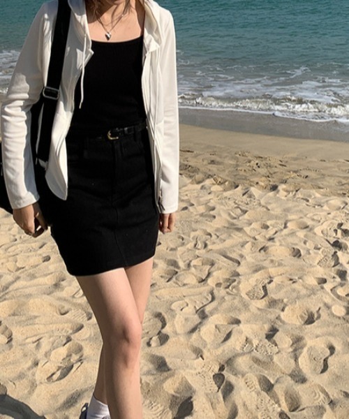 【セール】カラーツイルミニスカート（スカート）｜deux amour（ドゥーザムール）