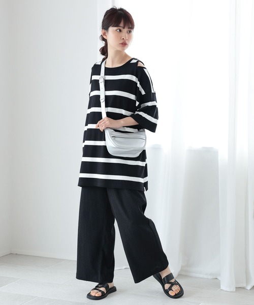 niko and...（ニコアンド）の「オリジナルムーンボディショルダーバッグ（ショルダーバッグ・レディース・グレー/ブラック/アイボリー・0）」の19枚目の写真