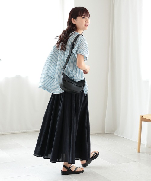 niko and...（ニコアンド）の「オリジナルムーンボディショルダーバッグ（ショルダーバッグ・レディース・グレー/ブラック/アイボリー・0）」の21枚目の写真