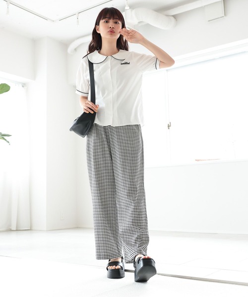 niko and...（ニコアンド）の「オリジナルムーンボディショルダーバッグ（ショルダーバッグ・レディース・グレー/ブラック/アイボリー・0）」の4枚目の写真