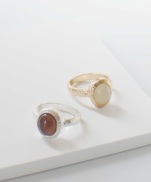 dictionary（ディクショナリー）の「カラー ストーン リング 【 DICTIONARY / ディクショナリー 】（リング・レディース・ホワイト/ブラック/ダークブラウン/ブラウン/レッド/シルバー/オレンジ/アイボリー/エメラルド/ブラウン系/ゴールド/ナチュラル・FREE/15号）」の16枚目の写真