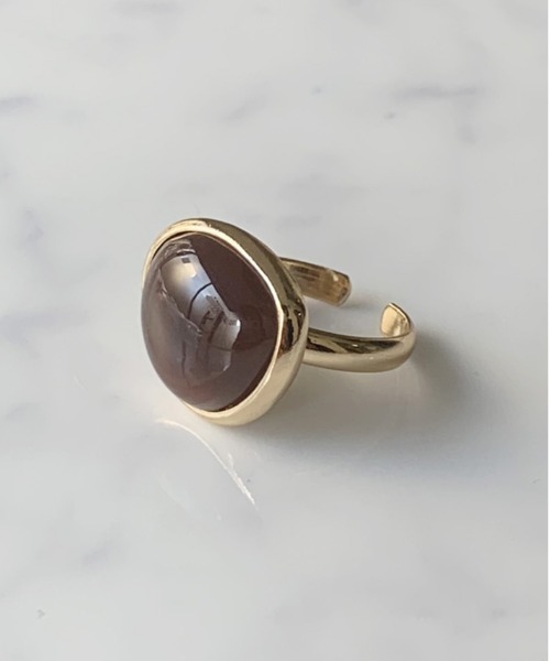 dictionary（ディクショナリー）の「カラー ストーン リング 【 DICTIONARY / ディクショナリー 】（リング・レディース・ホワイト/ブラック/ダークブラウン/ブラウン/レッド/シルバー/オレンジ/アイボリー/エメラルド/ブラウン系/ゴールド/ナチュラル・FREE/15号）」の19枚目の写真