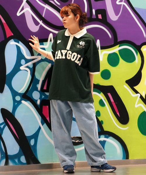 STAY GOLD（ステイゴールド）の「【STAYGOLD】ヘビーウェイト ビッグポロ / Heavyweight big polo（Tシャツ/カットソー・メンズ・ナチュラル/ワイン/ネイビー/グリーン・FREE）」の14枚目の写真