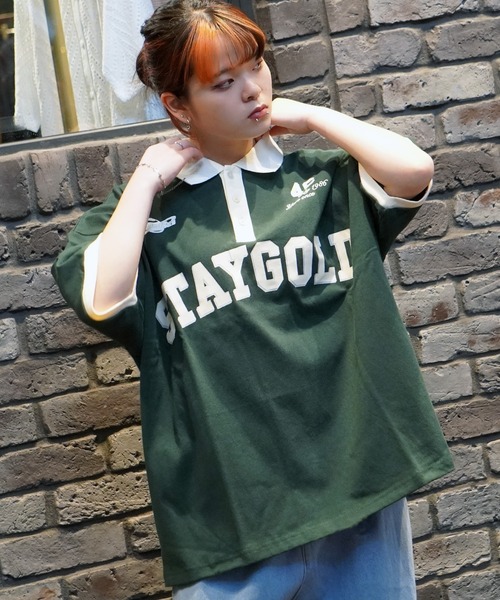 STAY GOLD（ステイゴールド）の「【STAYGOLD】ヘビーウェイト ビッグポロ / Heavyweight big polo（Tシャツ/カットソー・メンズ・ナチュラル/ワイン/ネイビー/グリーン・FREE）」の10枚目の写真