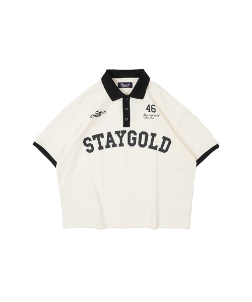 STAY GOLD（ステイゴールド）の「【STAYGOLD】ヘビーウェイト ビッグポロ / Heavyweight big polo（Tシャツ/カットソー・メンズ・ナチュラル/ワイン/ネイビー/グリーン・FREE）」の17枚目の写真