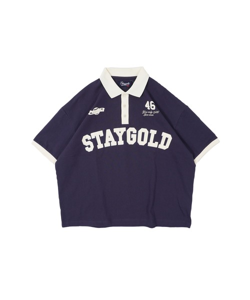 STAY GOLD（ステイゴールド）の「【STAYGOLD】ヘビーウェイト ビッグポロ / Heavyweight big polo（Tシャツ/カットソー・メンズ・ナチュラル/ワイン/ネイビー/グリーン・FREE）」の13枚目の写真