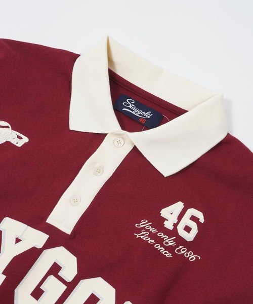 STAY GOLD（ステイゴールド）の「【STAYGOLD】ヘビーウェイト ビッグポロ / Heavyweight big polo（Tシャツ/カットソー・メンズ・ナチュラル/ワイン/ネイビー/グリーン・FREE）」の8枚目の写真