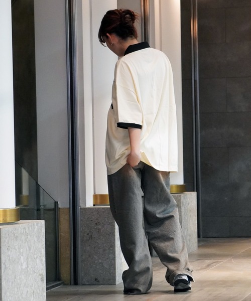 STAY GOLD（ステイゴールド）の「【STAYGOLD】ヘビーウェイト ビッグポロ / Heavyweight big polo（Tシャツ/カットソー・メンズ・ナチュラル/ワイン/ネイビー/グリーン・FREE）」の9枚目の写真