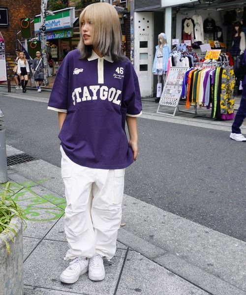 STAY GOLD（ステイゴールド）の「【STAYGOLD】ヘビーウェイト ビッグポロ / Heavyweight big polo（Tシャツ/カットソー・メンズ・ナチュラル/ワイン/ネイビー/グリーン・FREE）」の15枚目の写真