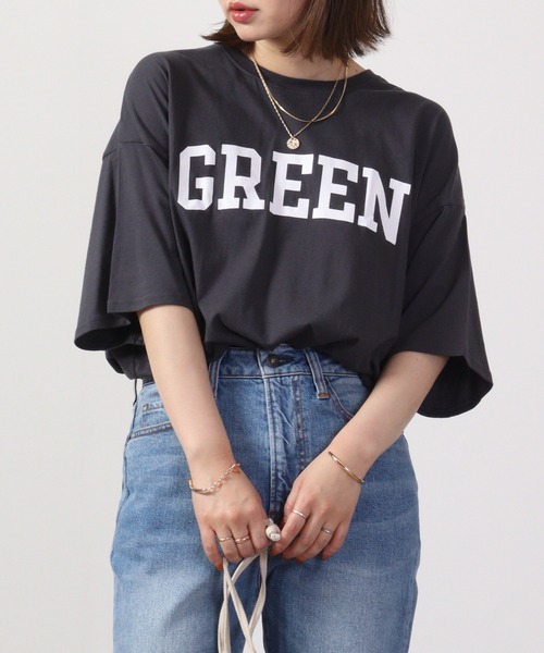 FUNALIVE(ファンアライブ)の「ラウンドヘム半袖プリントTシャツ(Tシャツ/カットソー・メンズ・ベージュ/ネイビー/オレンジ/ミント/チャコール/ホワイト/グリーン/ベージュ系/グリーン系/チャコールグレー/杢グレー/グリーン系1/ネイビー系/ホワイト系/ホワイト系1/ホワイト系2・L/XL/M)」の6枚目の写真