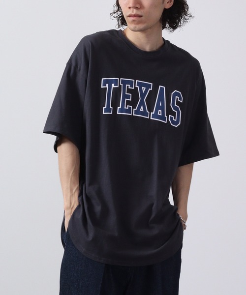 FUNALIVE(ファンアライブ)の「ラウンドヘム半袖プリントTシャツ(Tシャツ/カットソー・メンズ・ベージュ/ネイビー/オレンジ/ミント/チャコール/ホワイト/グリーン/ベージュ系/グリーン系/チャコールグレー/杢グレー/グリーン系1/ネイビー系/ホワイト系/ホワイト系1/ホワイト系2・L/XL/M)」の8枚目の写真